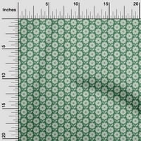 Onuone rayon morsko zelene tkanine cvjetni retro obrtni projekti Dekor tkanina tiskano od dvorišta široko