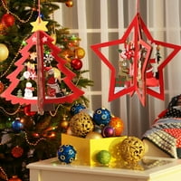 Snowflake božićno drvce veslanje sa pet šiljastih zvijezda kalup za ponovni materijal za višekratnu