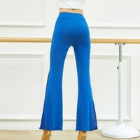 Ženske hlače sa visokim strukom Široke pantalone za širenje Vježbajte Modertne povremene zvone joge hlače
