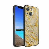 Gold-Marble-9-telefon za iPhone za žene Muška Pokloni, Mekani silikonski stil Poklopac - Zlatni mramor-9-