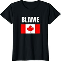 Funny krivi majicu Canada Nacionalna zastava