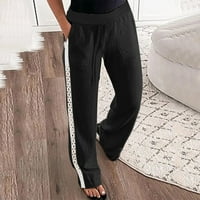 NJSHNMN ženske pamučne pakove pantalone elastične struke labave platne hlače na plaži