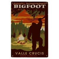Valle Crucis, Sjeverna Karolina, Dom Bigfoot Birch Wood Zidni znak