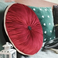 Okrugli jastuk, jastuci od pukog dekorativnog bacanja, baršunaste podne jastuk, ručno izrađeni okrugli