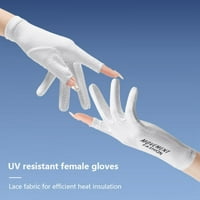 Rukavice za žene Sunblokke na dodir zaslon zaslona UV zaštite Vožnja rukavica za ljetne aktivnosti na