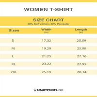 Jedna kontinuirana linija Narwhaka u obliku majice u obliku žena -image by shutterstock, ženska X-velika