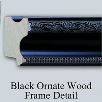 Karl Wiener Black Ornate Wood Framed Double Matted Museum Art Print Naslijed: bez naslova