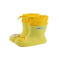Bellella Boys Girls Kiroot Boot Vodootporne bašte cipele Crtani gumene čizme slatke kišne košulje na otvorenom Žuto, crtež 11c