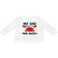 Inktastic My Gigi voli me bake poklon dječaka malih majica majica dugih rukava s dugim rukavima