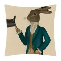 Europsko retro vintage stil životinje Option pokriva jelena ELK zečja ispiha jastuk jastučni jastučni