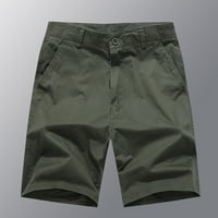 Elneeya Summer Loose Fintit Sportske pamučne hlače za plažu Capris Muške trend hlače vojska zelena m