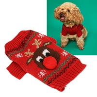 Pasji božićni džemper, pas snijeg džemperi odlična izrada topli božićni uzorak za svakodnevni trošenje za male srednje pse za fotografiju XS, S, M, L, XL, XXL
