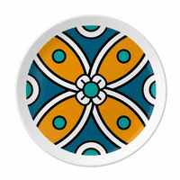 Flower Maroko Stil uzorak ploča Dekorativni porculan salver za večeru