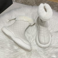 Juebong Božićne ponude nove debele potplat čizme Ženske fleke snežne čizme patentne patentne čizme,