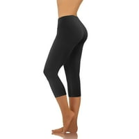 Capri pantalone za žene Visoki struk Slim Fit Yoga Tajice Ljetno casual atletski trening trčanje jogger