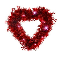 Valentinovo vijenac u obliku srca u obliku srca za ulazne vrata Valentinovo u obliku vijenca ukrasi
