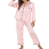 Nizieer za žene casual elastični struk pidžamas setovi dame dame baggy lounge majica i hlače za spavanje