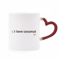 Ljubavna morska kokosov sok od soka za hlađenje hladnjaka crvena boja promjena kamena posuđa