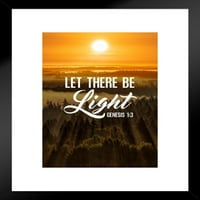Neka bude svjetlostan geneze Biblija citat duhovni dekor motivacijski poster Bible stihovi Christian