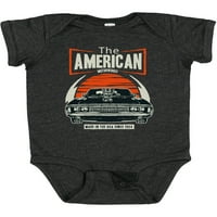 Inktastični američki mišići Vintage Car Gift Baby Boy ili Baby Girl Bodysuit