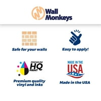 Karirano zastava utrke zidne zidne naljepnice na zidu, Wallmonkeys Peel & Stick Vinyl Graphic