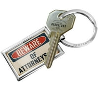 Privjesak za ključeve čuvati odvjetnika na pravu Vintage Funny znak