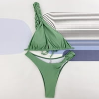 TAWOP pliva grudnjake za pod kupaćim kostima Ženski bikini Stretch Green 4