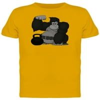 Cartoon Gorilla s majicama Kettlebell Muškarci -Mage by Shutterstock, muški medij