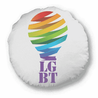 Svjetlo S Razlikovanje Identificirajte Rainbow Equaly Okrugli jastuk Jastuk za uređenje doma
