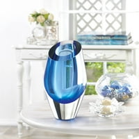Vaze ukrasna, mala moderna kristalno plava staklena vazna umjetnost