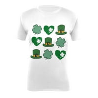St.Patricks Dan ženske ležerne tiskane majice kratkih rukava