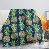 Ananas pokrivač flanela ukrasni pokrivač klima uređaj prekrivač