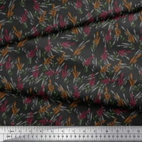 Soimoi pamučna voile tkanina lavanda cvjetna ispis tkanina od dvorišta široka