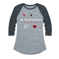 Disney's Cruella - De Vil po dizajnu - Ženska grafička majica Raglan