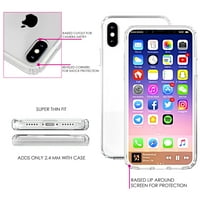 Razlikovanje Clear Clear Otporno na hibrid za iPhone XS - TPU BUMPER Akrilni zaštitni ekran za hladnjak