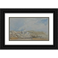 William Callow Crna Ornate Willom Fram Double Matted Museum Art Print Naslijed: Chateau de Lourdes