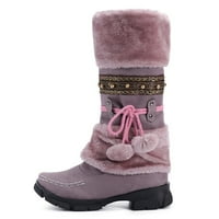 Ženski odrasli ženske cipele žene ženske modne tople čizme tople visoke pete snijeg snijeg retro drže