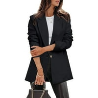 Cleariance ženski blejler casual poslovni otvoreni prednji radni ured Blazer jakna s džepovima uredske