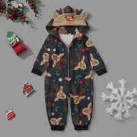 Kayannuo Christmas pidžama za porodicu Pajama Men Hlače Ženske pidžame Modni božićni ispis Porodica