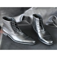 Zodanni Muški gležanj Boot up čipke za brogue cipele Wingtip haljina čizme muškarci kožne cipele Business