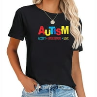 Mjesec autizma Prihvati razumjeti Love Puzzle Ženska majica Majica