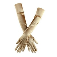 Medcursor Mittens za žene hladnim vremenskim grijanjem ženskih dugih satenskih rukavica na lakta dužina