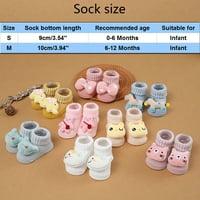 Djevojke Socks Baby Pamuk protiv klizanja Čarape za crtane čarape Toddler Boy Girl Socks