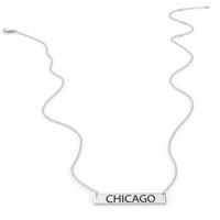Chicago Ženska bara Privjesak ogrlica Sterling Sliver