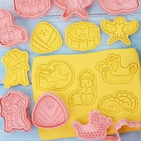 TOHUU folk festival Kolačini 3D kolačići maim rezači za kekciju DIY biskvit kalupi za štampu za kolače