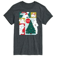 Coca-Cola - božićno stablo Polarni medvjedi - Muška grafička majica kratkih rukava