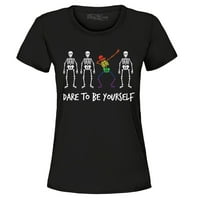 Trgovina 4Ever se usuđuju da budete sami grafička majica gej ponosa XXX-velika crna