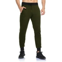 Ljetni muškarci teretane Workout hlače Srednje hlače Fit elastične casual sportske odjeće Labavi teretni stolari za muške vojske zelenog klirensa