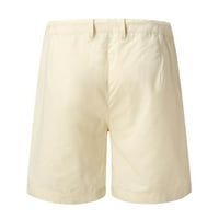 Luiyenes muški kratke hlače bijeli grafički ispisuje muške trupe za plivanje brzo suho sa džepovima