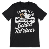 Smiješna zlatna retriverjska majica - volim svoj pas Stinkybutt